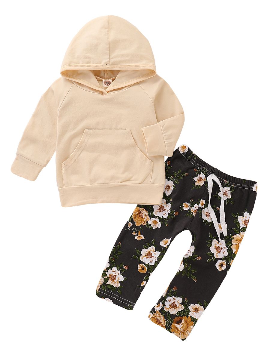 Soft yellow and Floral Set