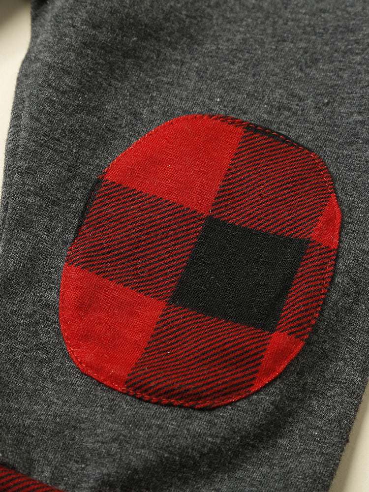 Grey & Buffalo Plaid Print Set