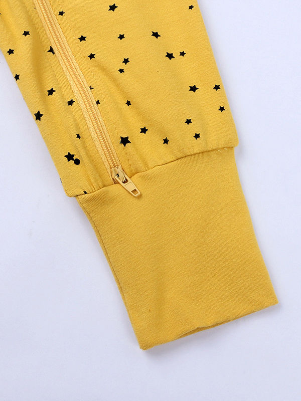 Starry Yellow Double Zip Tee