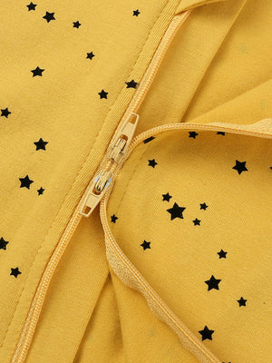 Starry Yellow Double Zip