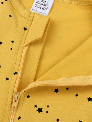 Starry Yellow Double Zip