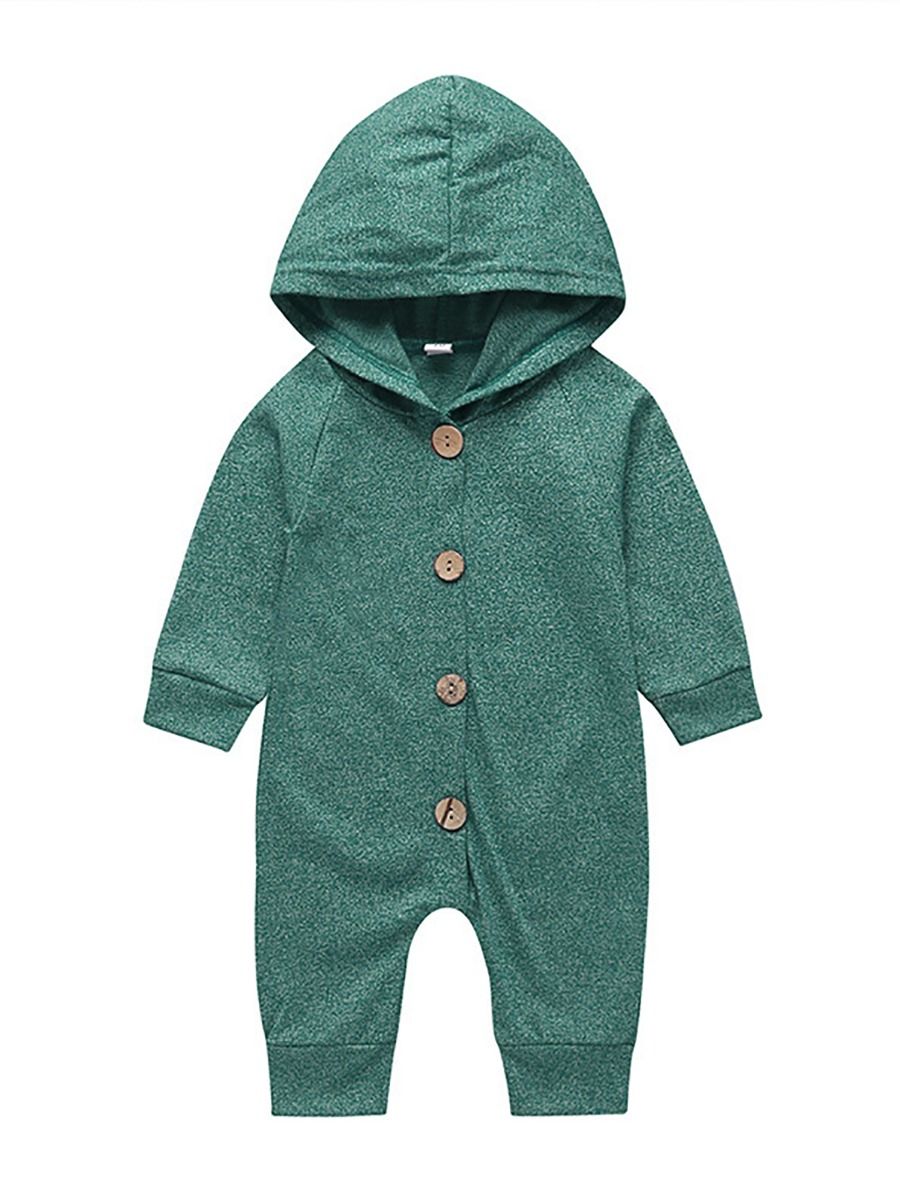 Green Hooded Romper