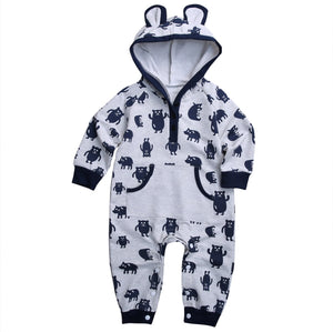 Blue Bear Romper