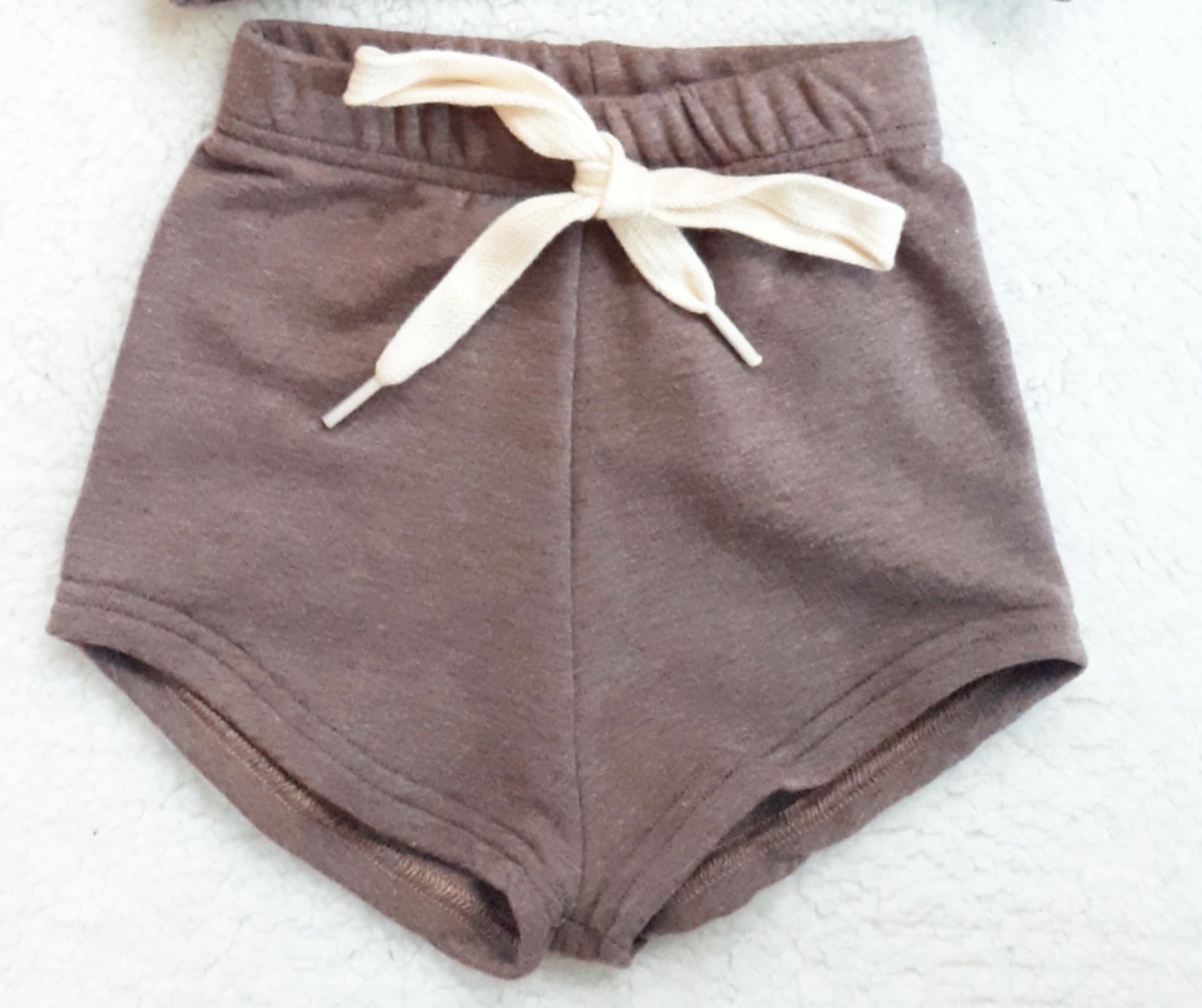 Brown Terry Shorts *