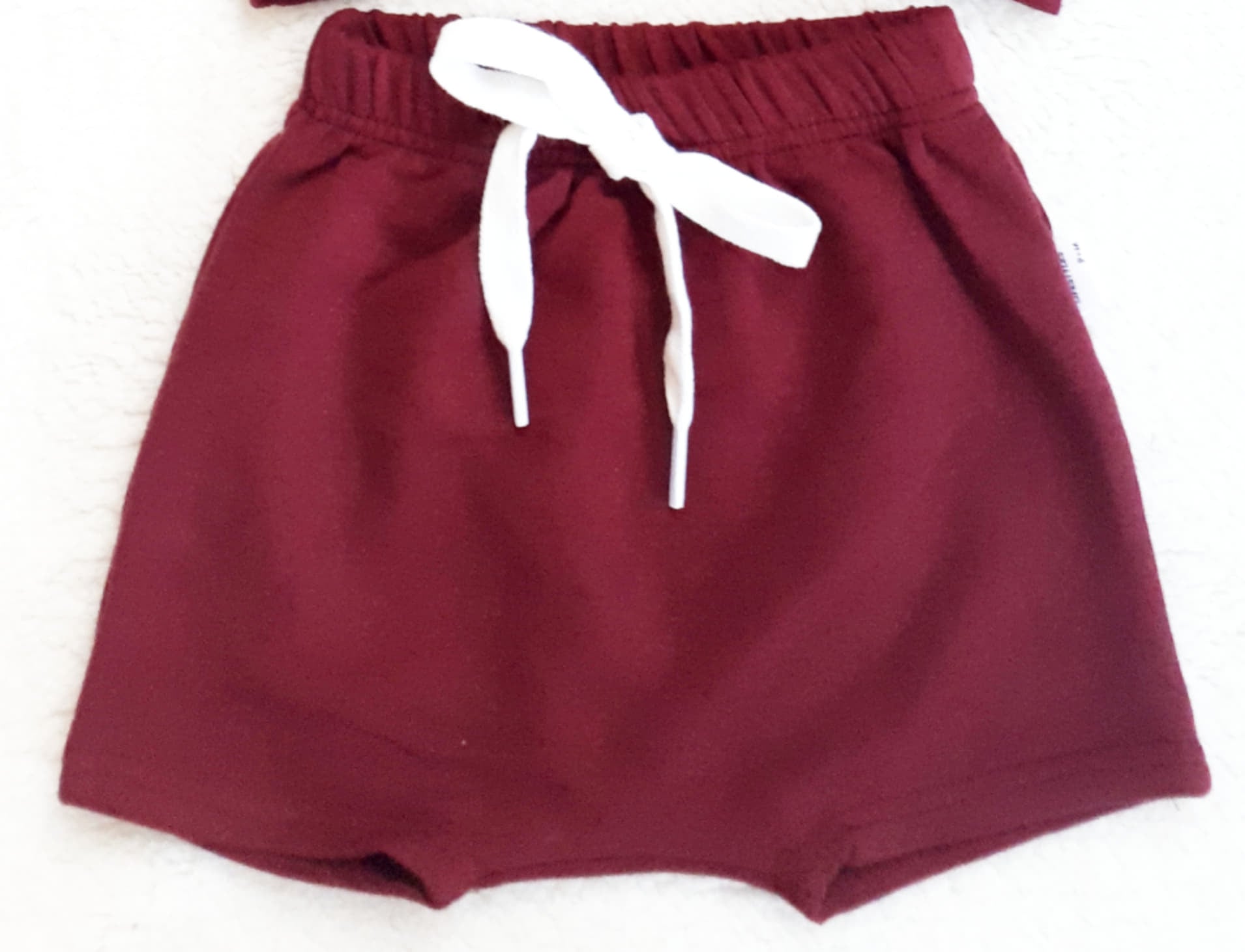 Maroon Terry Shorts *