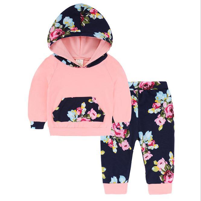 Pink & Navy Floral Set