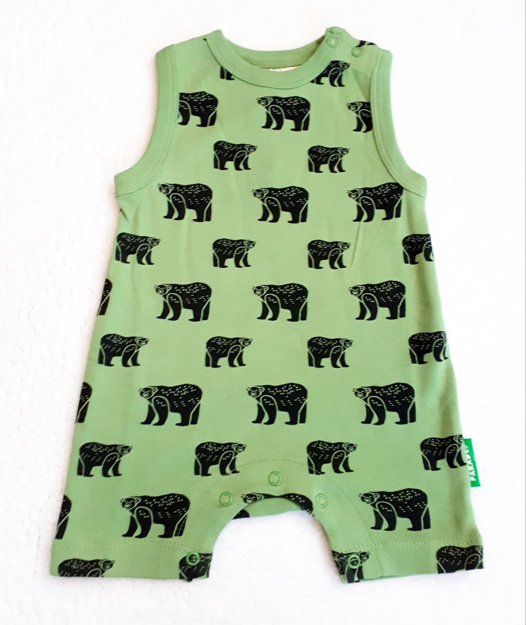 Bear Organic Sleeveless Romper *